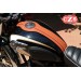 Corbata depósito para Kawasaki W800 mod, ORION - Marrón Cuero -
