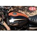 Panneau moto en cuir pour Kawasaki W800 mod, ORION - Brun Claire -