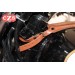 Panneau moto en cuir pour Kawasaki W800 mod, ORION - Brun Claire -