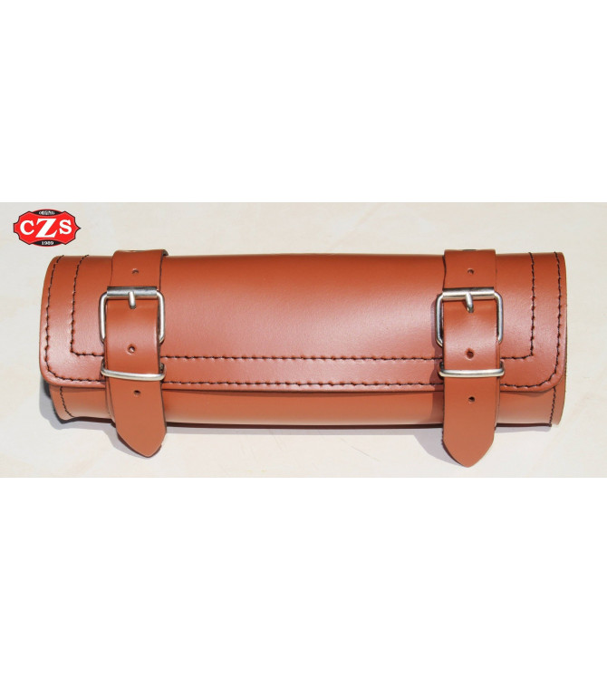 Rulo Porta Herramientas Pequeño Marrón Cuero 25 cm x 9 Ø