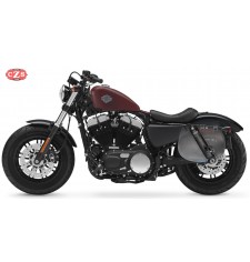 Saddlebag for Sportster Iron 883 Harley Davidson mod, BANDO Basic Specific - Hollowware damper - LEFT