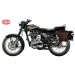 Sacoche pour Royal Enfield Bullet 500 mod, ADRIANO Basique Spécifique - Brun - 