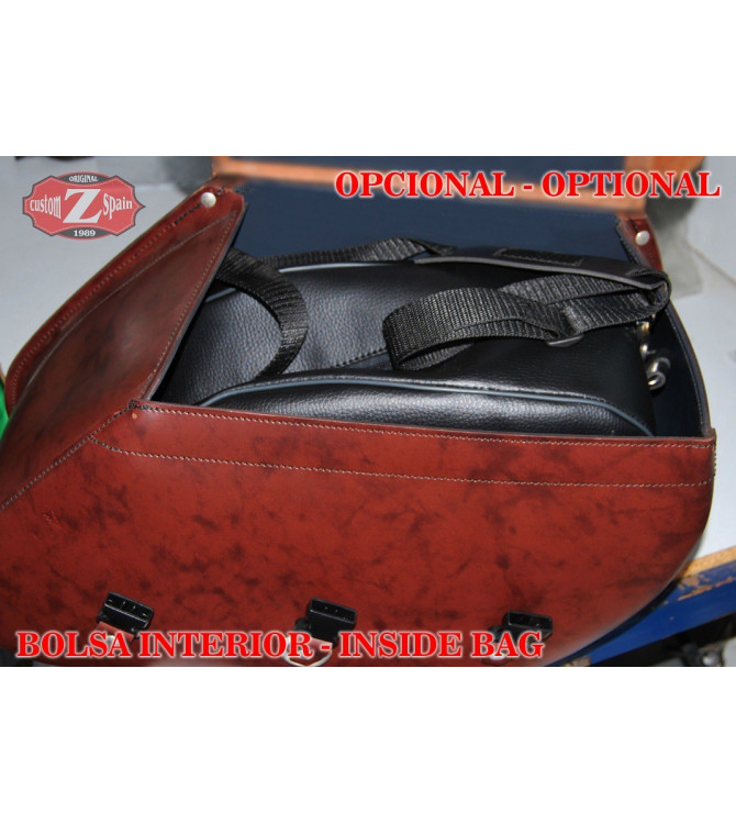 Starr Satteltaschen für Suzuki Intruder mod, SUPER STAR Basis - Schädel - Geflochtene Spezifische