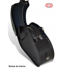 Rigid Saddlebags for Yamaha Drag Star 1100/650 mod, VENDETTA - Tribal - Specific