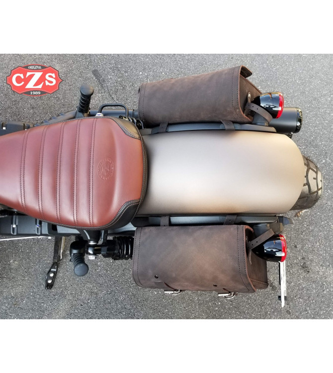 Saddlebag for swingarm for Indian Scout Bobber mod, LEGION Basic Specific - Old Rat - LEFT