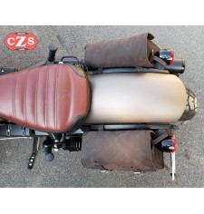 Satteltaschen zum Kippen für Indian Scout Bobber mod, LEGION Basis Spezifische - Old Rat - RECHT