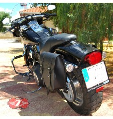 Set de Alforjas Adaptadas para Dynas Harley Davidson mod, CENTURION 