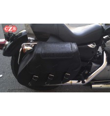 Satteltaschen für Sporster Harley Davidson mod, IKARO Geflochtene Gotische Anpassungsfähig