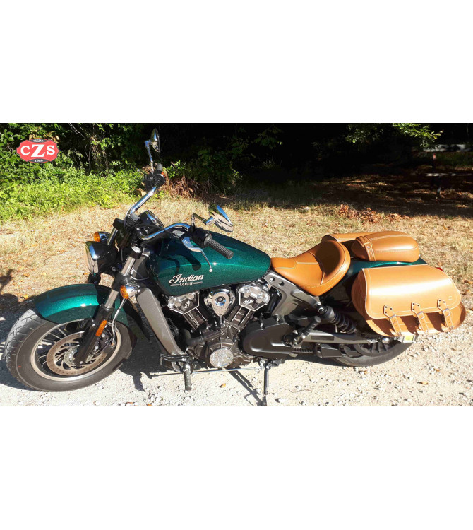 Starr Satteltaschen für Indian Scout Sixty mod, IBER Basis - Camel - Anpassungsfähig