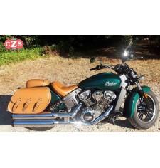 Sacoches Rigide pour Indian® Scout® Sixty mod, IBER Basique - Camel - Adaptable