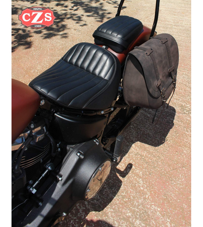 Alforja para Street Bob Softail Harley Davidson mod, BANDO Básica - Old Rat - Adaptable 