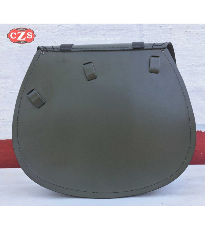Sacoche pour Royal Enfield Desert Storm mod, BANDO Basique Spécifique - Brun Cuir - GAUCHE