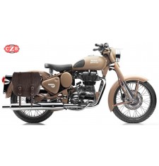 Saddlebag for Royal Enfield Classic Desert Storm 335/500cc mod, BANDO Basic Specific - Old Rat - LEFT