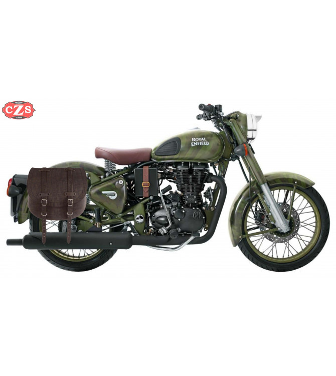 Satteltasche für Royal Enfield Classic Desert Storm 335/500cc mod, BANDO Basis Spezifische - Old Rat - LINKS