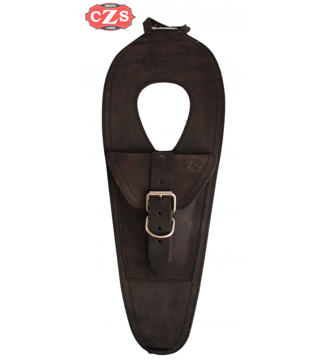 Leder Tankblende für Royal Enfield Bullet Classic 350-500cc Basis - Old Rat -