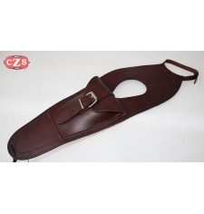 Leather tank panel for Royal Enfield Bullet Classic 350-500cc Basic - Brown -