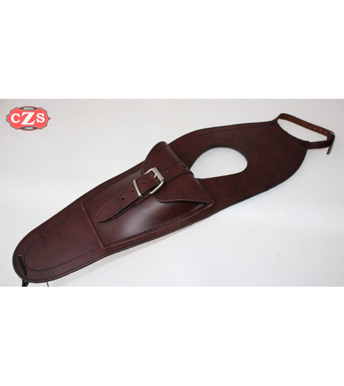 Corbata depósito para Royal Enfield Bullet Classic 350-500cc Básico - Marrón -