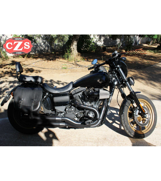 Satteltasche für Dyna Fat Bob  Harley Davidson 2017 mod, BANDO Basis Spezifische RECHT