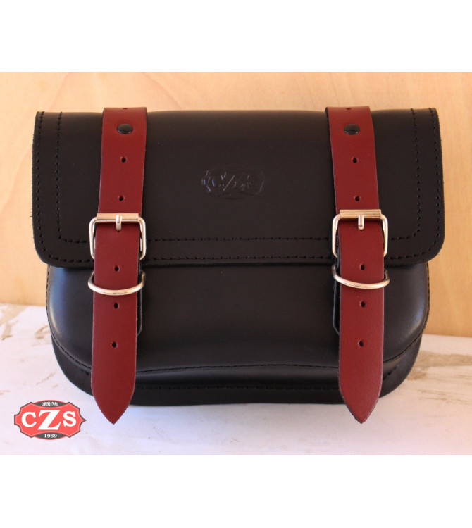 Saddlebag CALYSTO - Basic Universal - Bicolor corinth / black