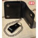 Basic Biker Wallet with Metal Chain (10 x 12 cm) - Black -