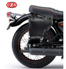 Adapted Set of Saddlebags for Kawuasaki W800 mod, CENTURION