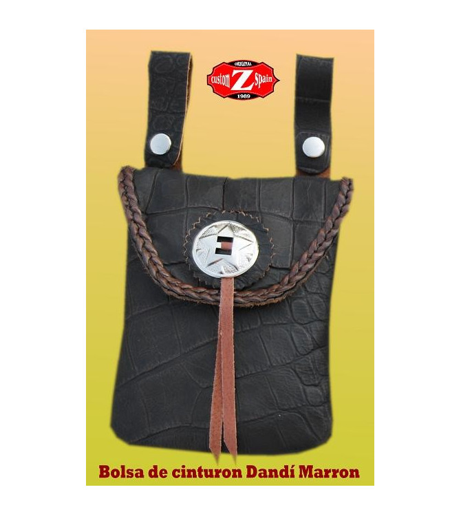 Bolso pernera de piel Basico 1 concho