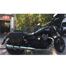 Seitliche satteltasche für Triumph Thunderbird mod, BANDO Basis Spezisfiche - Braun/Schwarz -