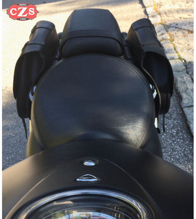 Sacoche latèral pour Triumph thunderbird mod, BANDO Basique Spécifique - Brun/Noir -