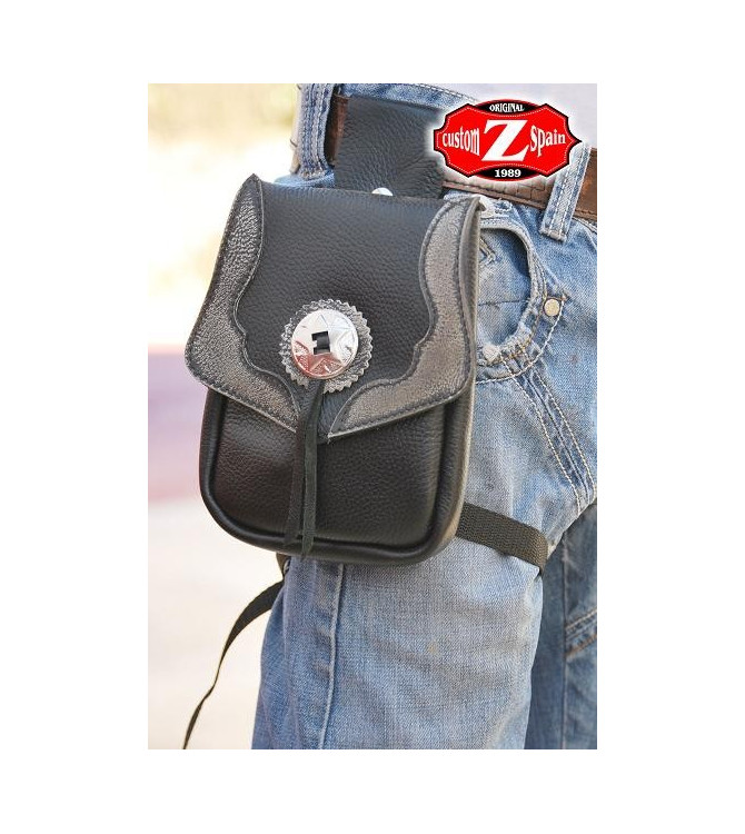 Bolso pernera de piel MOEBIUS RUTA 66