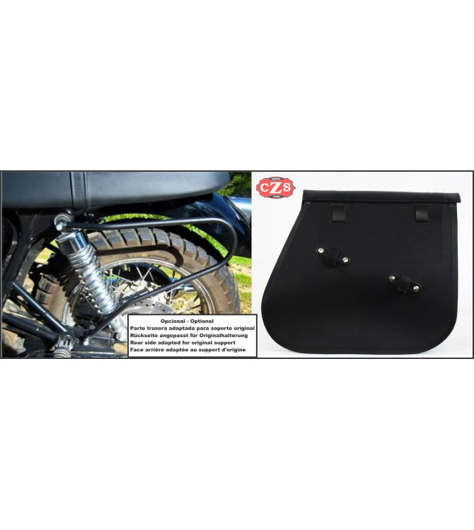 Sacoche pour Triumph Bonneville T100/T120 mod, SCIPION Basique Adaptable - DROITE 