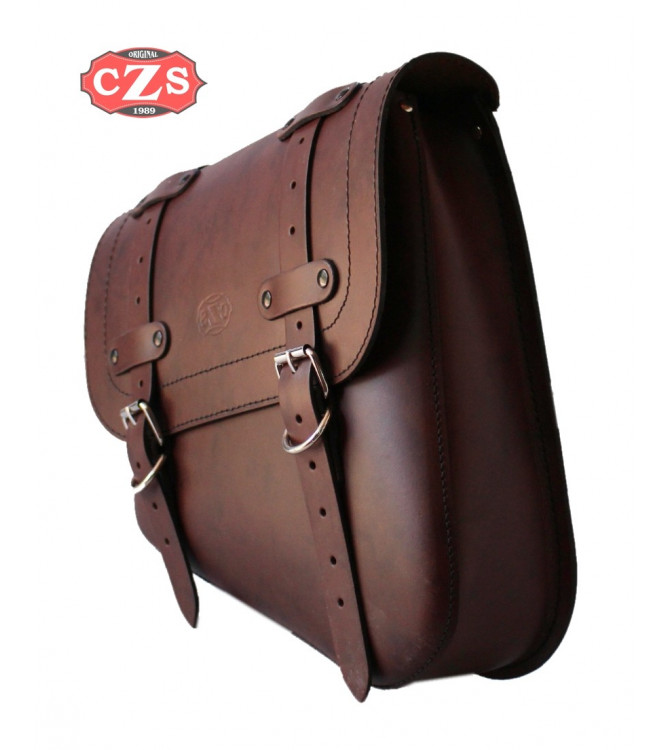 Sacoche de Bras pour Indian Scout Bobber mod, HERCULES Basic Spécifique - Brun - 