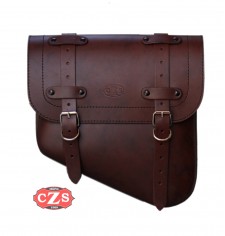 Schwingenschützer Satteltasche für Indian Scout Bobber mod, HERCULES Basic Spezifische - Braun - 