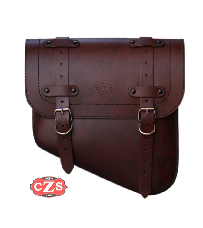 Alforja para Indian Scout Bobber mod, HERCULES Marron Izquierda - Específica 