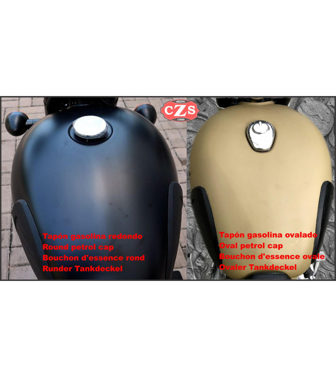 Corbata - Panel de deposito para Royal EnfIeld mod, ORION - Marron claro - Especifico 