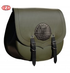 Satteltasche für Royal Enfield Battle Green. mod, BANDO PLATOON Basis Spezisfiche LINKS