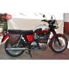 Satteltaschenset für Triumph Bonneville mod, CENTURION Basic Anpassungsfähig - Braun -