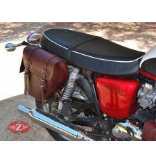 Set de Alforjas para Triumph Bonneville T100 mod, CENTURION Básica Adaptables - Marrón -