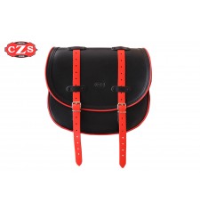 Side saddlebag mod, BANDO Basic UNIVERSAL Bicolor - Black/Red - 