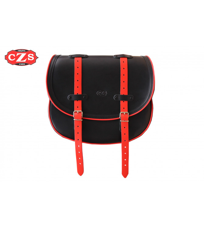 Alforja lateral mod, BANDO Básica UNIVERSAL Bicolor - Negro/Rojo -
