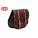 Side saddlebag mod, BANDO Basic UNIVERSAL Bicolor - Black/Red - 