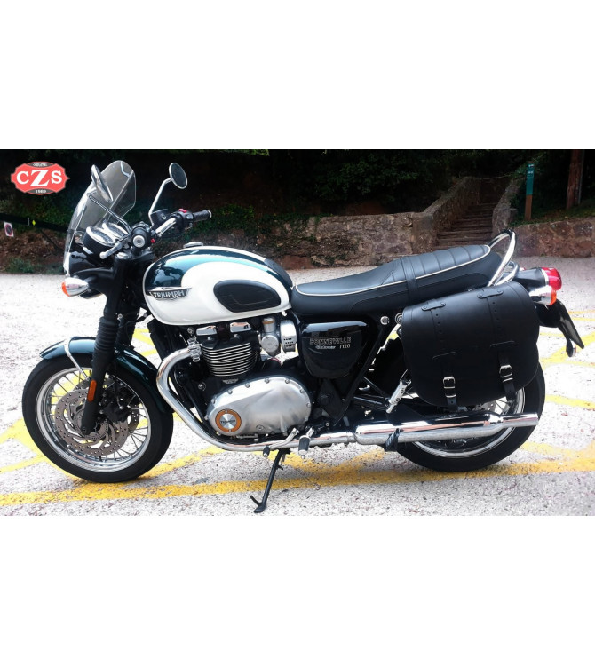 Satteltasche für Triumph Bonneville T100/T120 mod, BANDO MOKA Basis Anpassungsfähig 