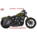 Alforja para Sportster 883/1200 Harley Davidson mod, SPARTA - Army Star - Verde militar - DERECHA - Adaptable 