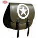 Saddlebag for Sportster 883/1200 Harley Davidson mod, SPARTA - Army Star - Military Green - RIGHT - Adaptable 