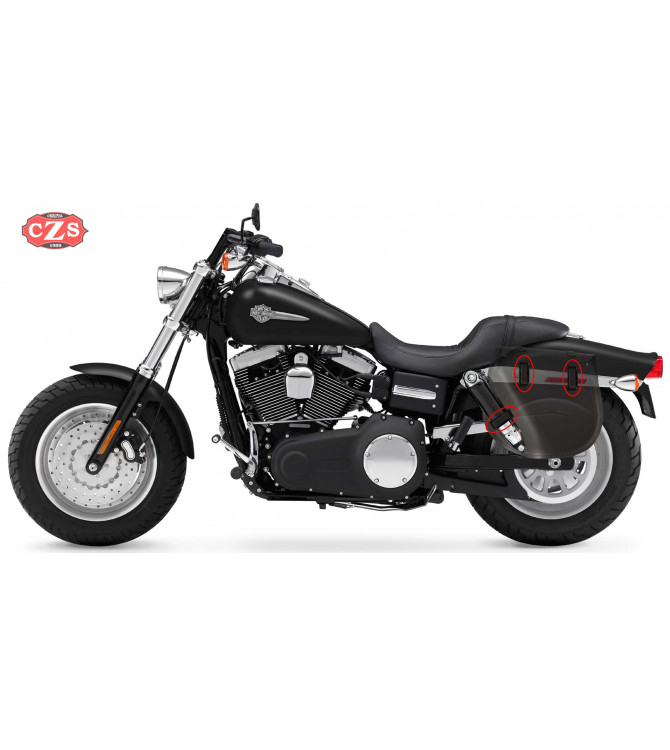 Saddlebag for Dyna FAT-BOB Harley Davidson mod, BANDO FAT - LEFT