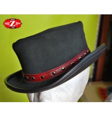 Sombrero de Piel TAHUR Clasico Cinta roja