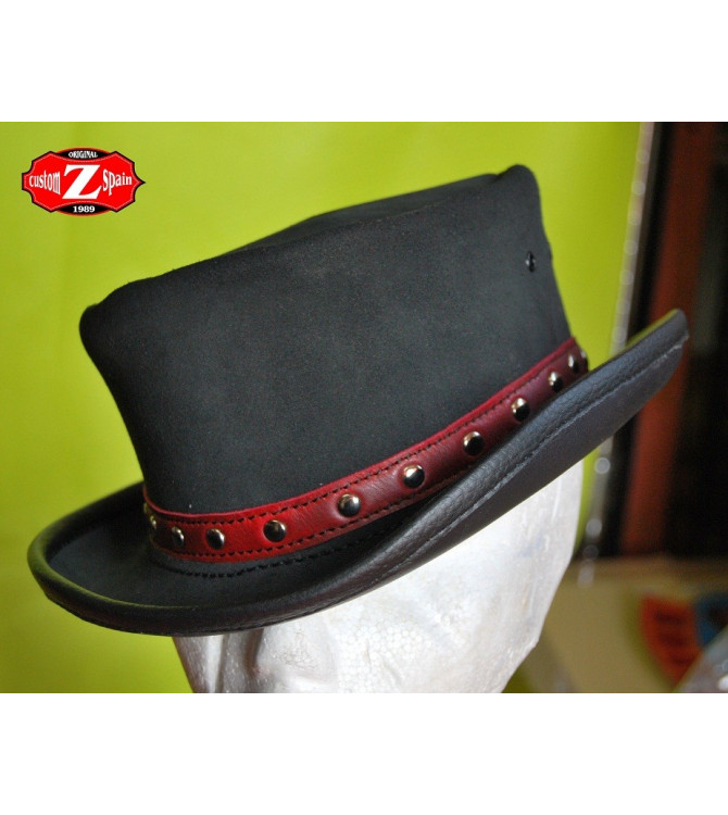 Sombrero de Piel TAHUR Clasico Cinta roja