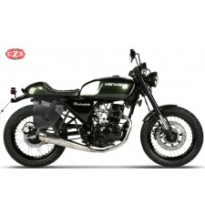 Alforja para Hanway Raw BlackCafe 125 mod, CENTURION Negra - Adaptable