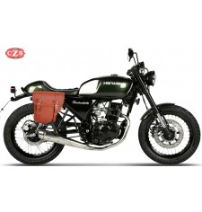 Alforja para Hanway Raw BlackCafe 125 mod, CENTURION Negra - Adaptable