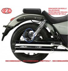 Alforja para Hanway Raw BlackCafe 125 mod, CENTURION Negra - Adaptable - DERECHA