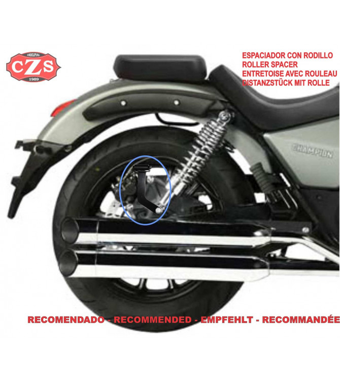 Sacoche pour Handway Raw 125 Cafe Racer mod, CENTURION Adaptable - GAUCHE